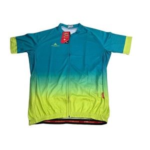 NWT Miloto Cycling Jersey Mens Sz 2XL Full Zip Multicolor Graphic Cycling Shirt